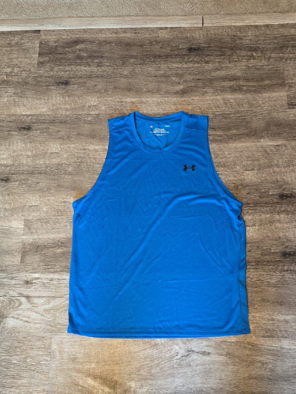 Under Armour Bright Blue Men's Training Tank with Black Logo